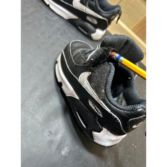 Nike Air Max 90 EasyOn TD Sneakers Black/White Size 7C Toddler - Picture 7 of 10